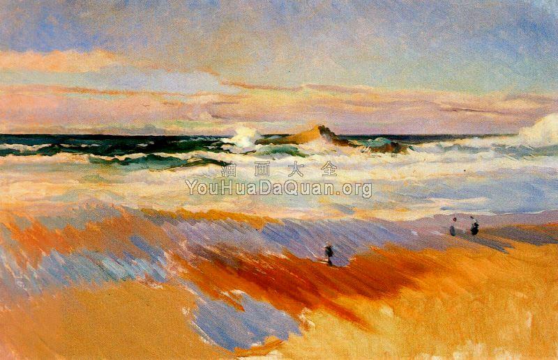 Biarritz beach - 华金·索罗利亚·巴斯蒂达